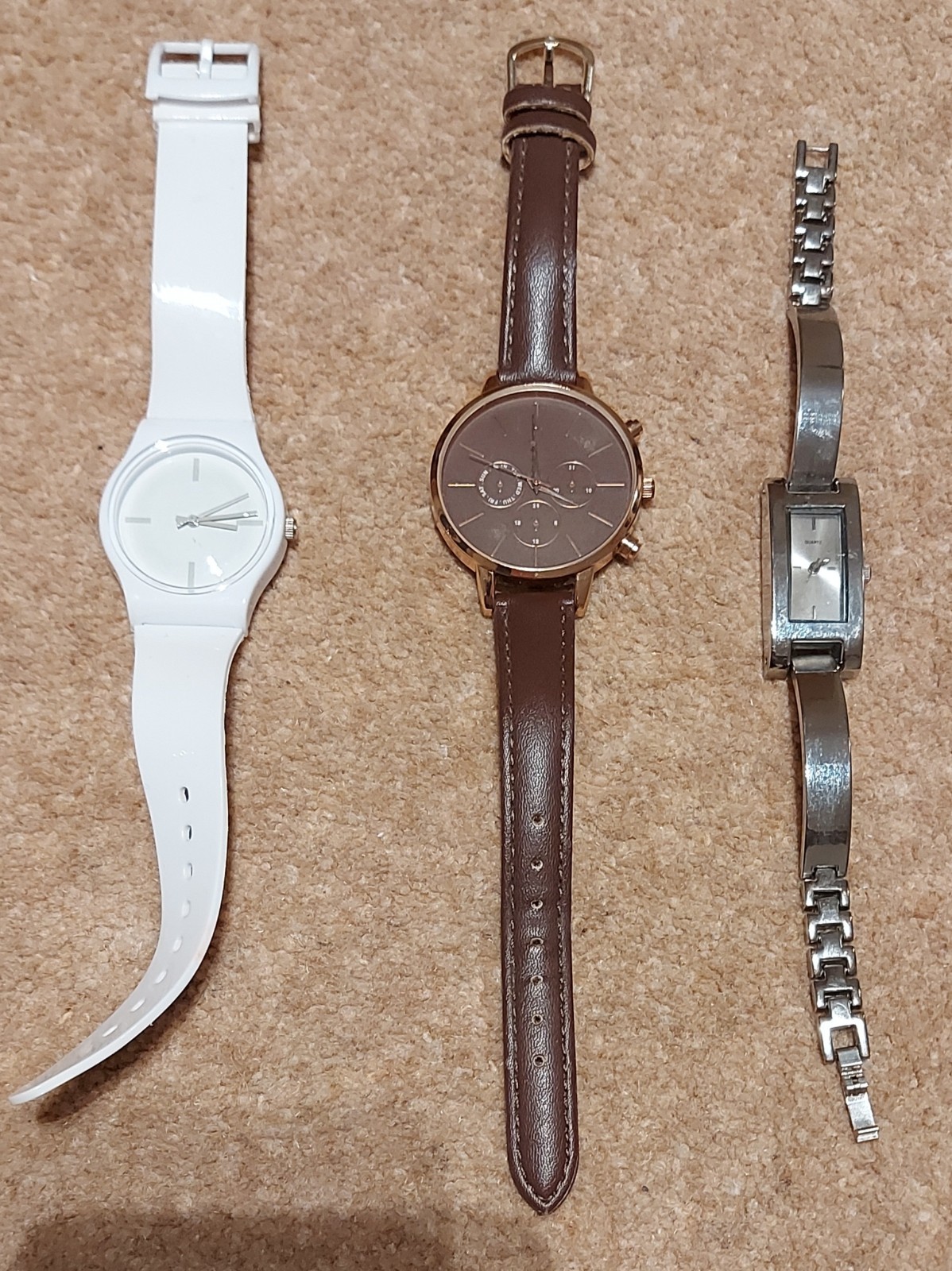 Three Untested Ladies Watches – one is New Look, one is Quartz – analogue 12 hr