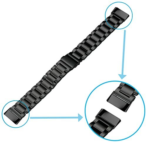 Metal Stainless Steel Band Strap Bracelet Wristband Loop For Fitbit Charge 6