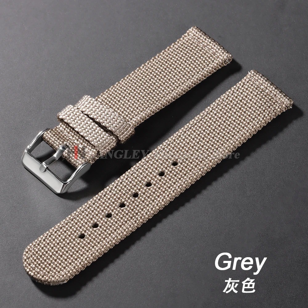 Canvas Quick Release Watch Strap 18,20,22,24mm Military Fabric Band Men Women