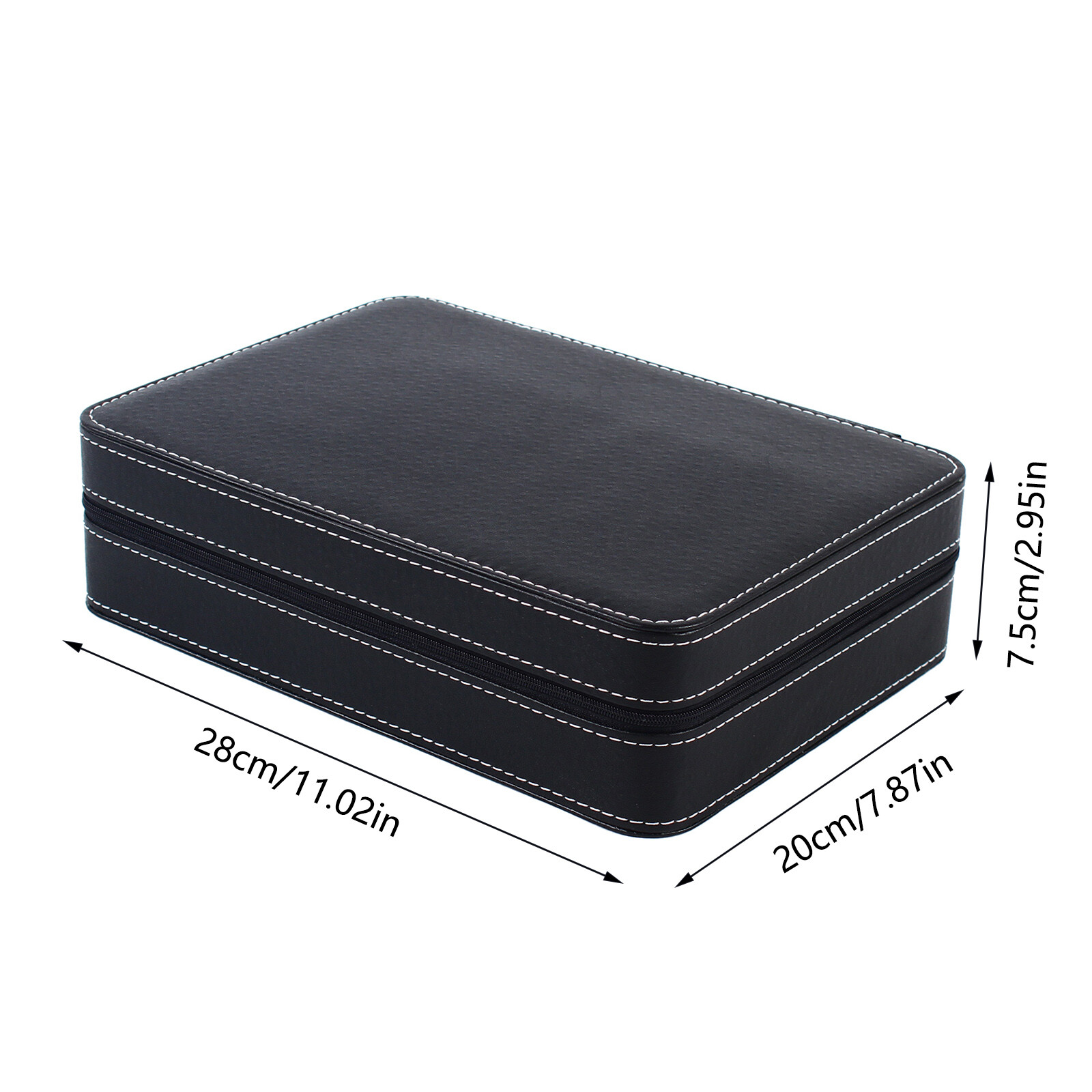 Watch 6/10/12 Slots Jewelry Storage Box Portable Travel Zipper Case Boxes SALE
