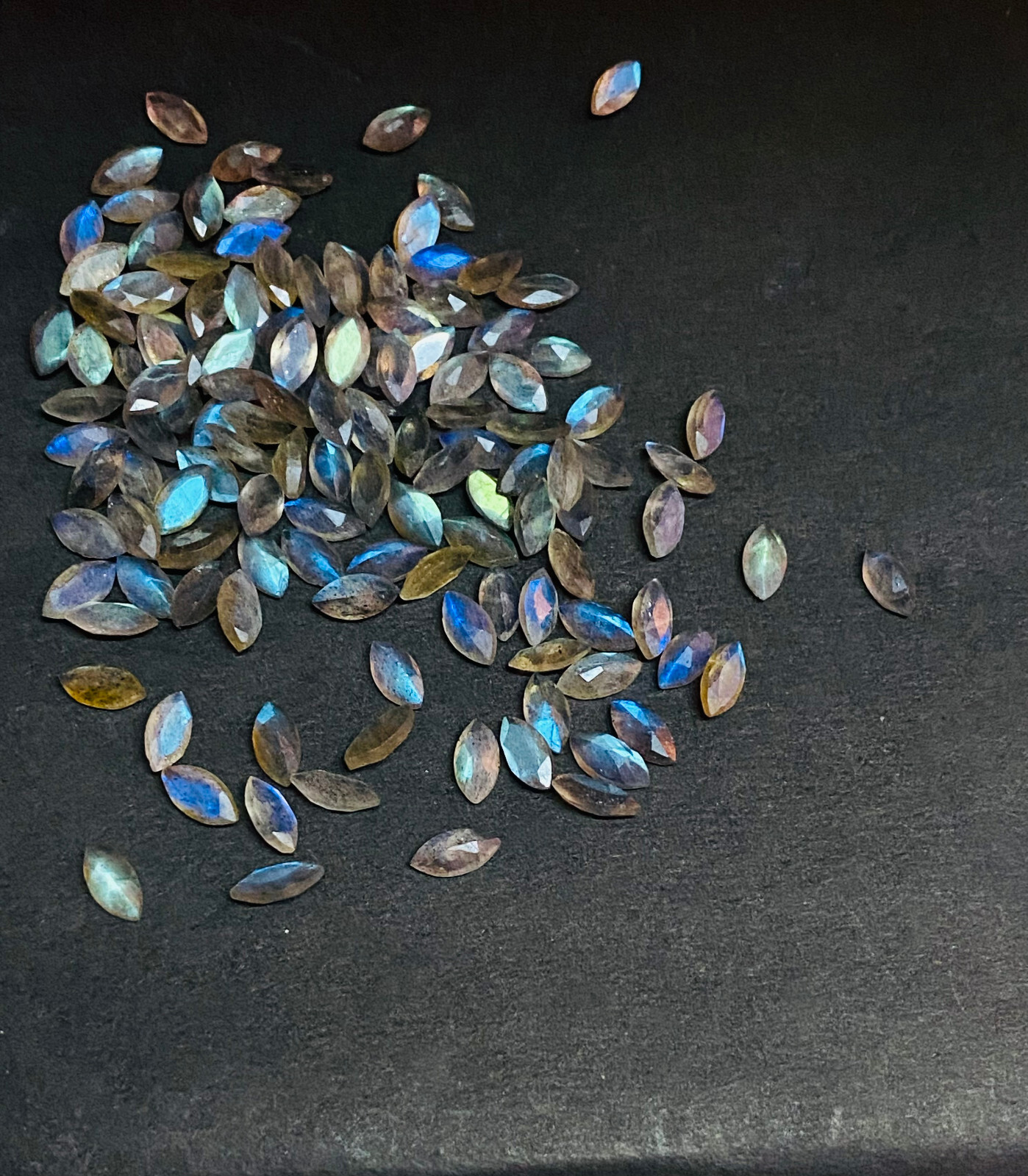 Labradorite Faceted Marquise Cut Loose Gemstone 6x3mm – 8x4mm Natural DG