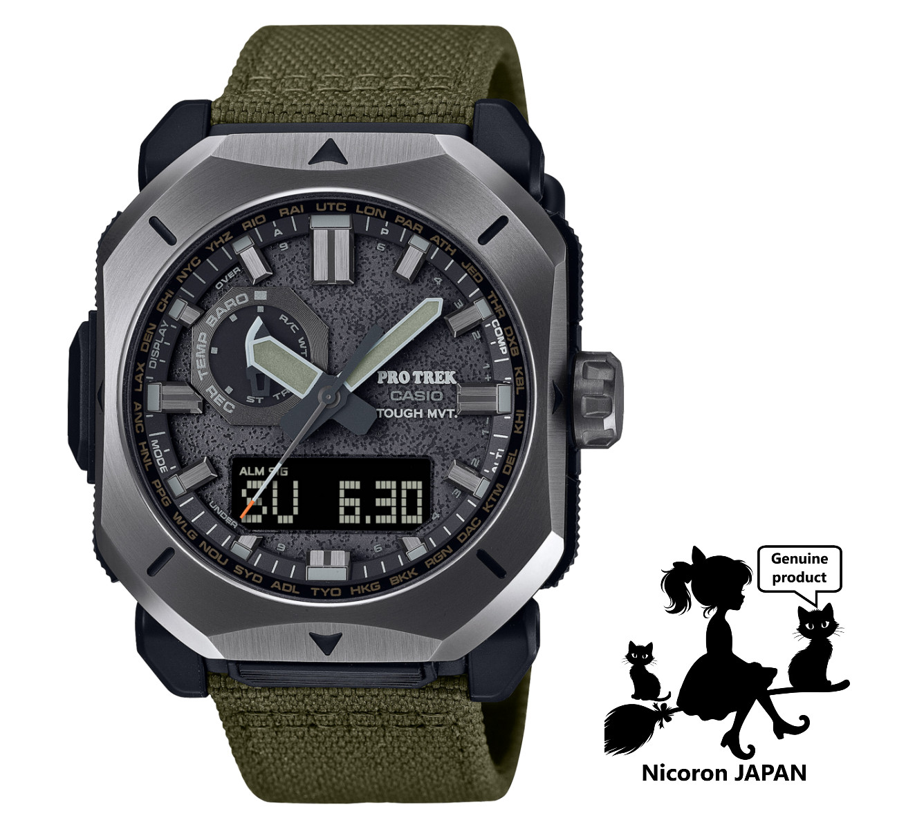 CASIO PRO TREK Mens Watch PRW-6900YB-3JF Camp Climbing Hiking JAPAN
