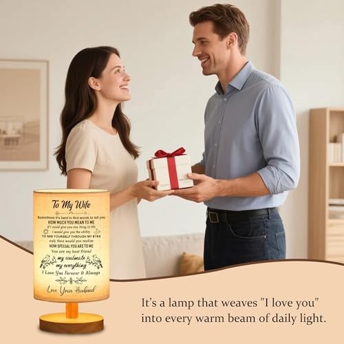 Gifts for Wife from Husband Table Lamp Romantic Anniversary Birthday Mothers Day