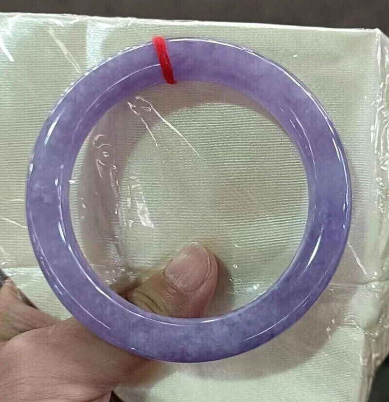 Natural ice Lavender&Purple Myanmar Jade jadeite bracelets bangle 54mm