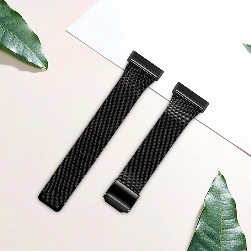 For Fitbit Versa 3 /Sense Stainless Steel Metal Milanese Mesh Watch Band Strap