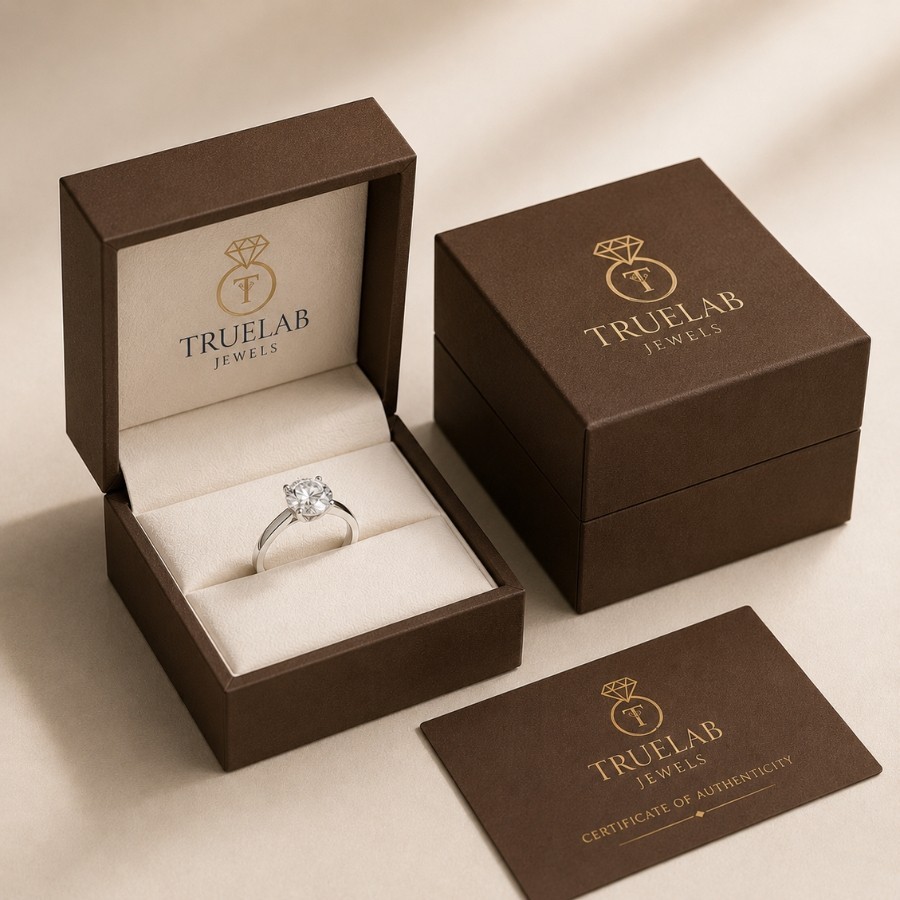 2.00Ct Cushion-Cut VS1 Lab Grown Diamond Wedding Engagement Ring 14k Yellow Gold