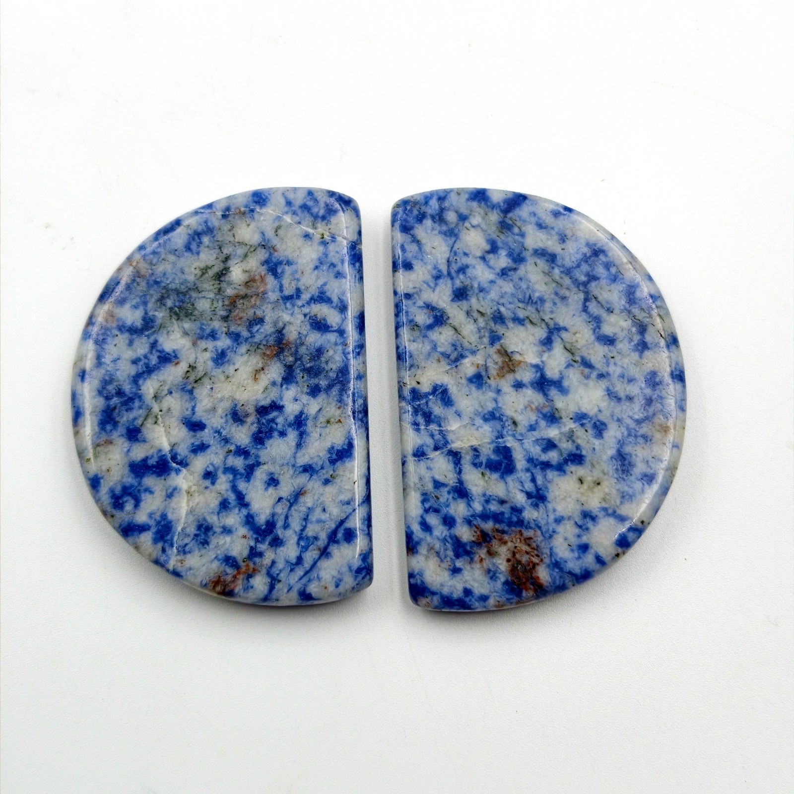 Sodalite Cabochon Pairs, Loose Gemstone Macheted Pair For Jewelry
