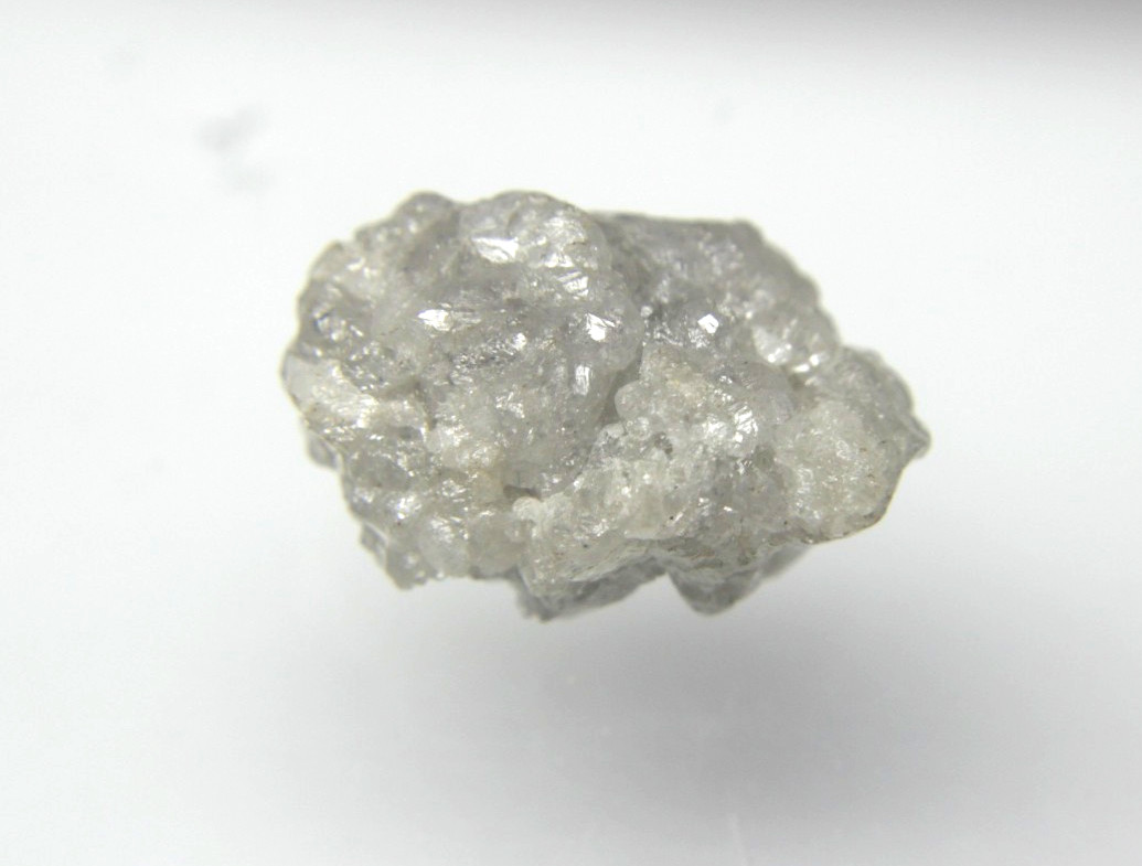 22.03CTS BIG RAW UNCUT GRAY WHITE ROUGH DIAMOND 20.50×12.50×11.05 MM