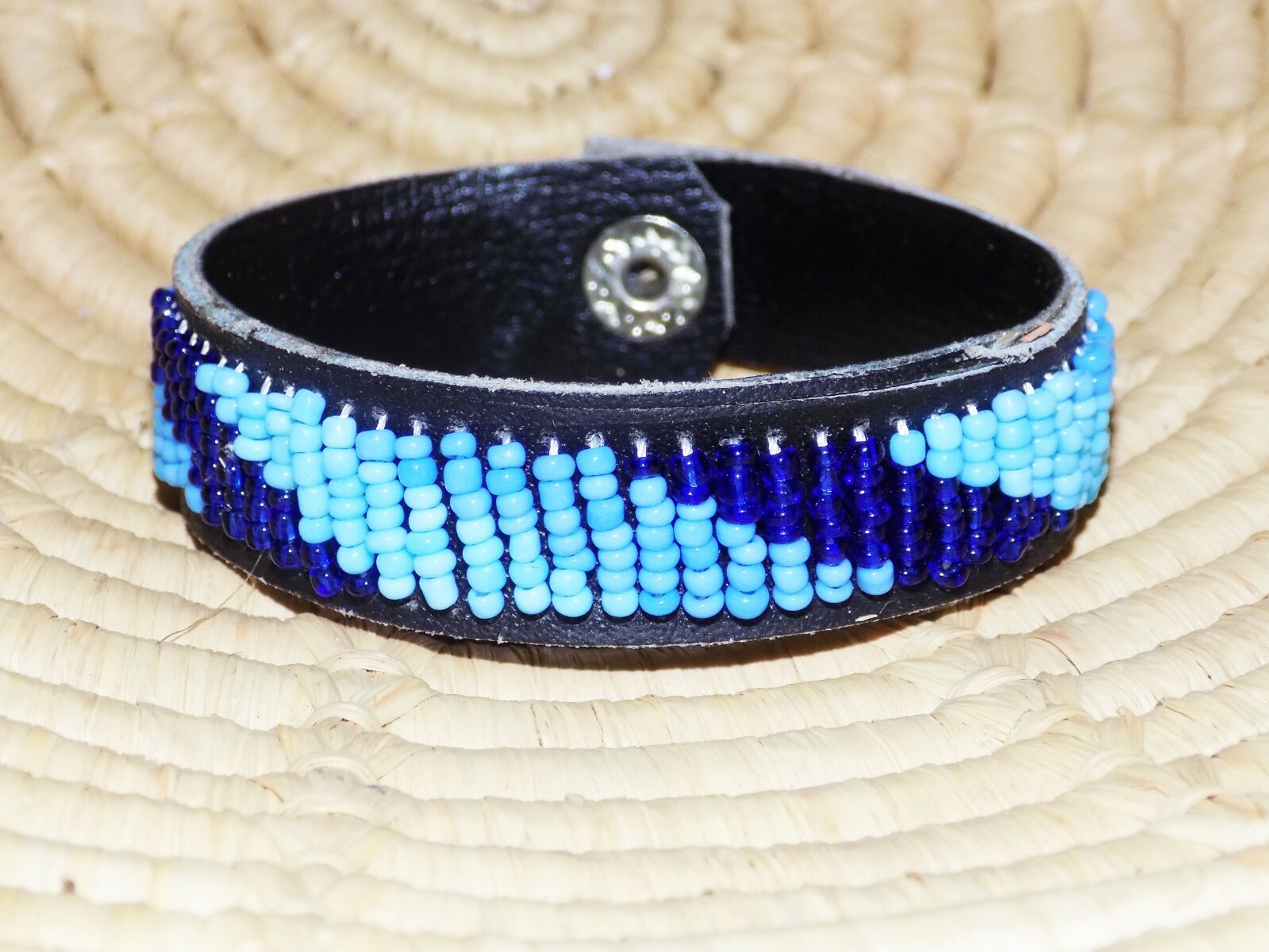 African Maasai Leather Bracelet ethnic tribal boho Masai Massai jblt22