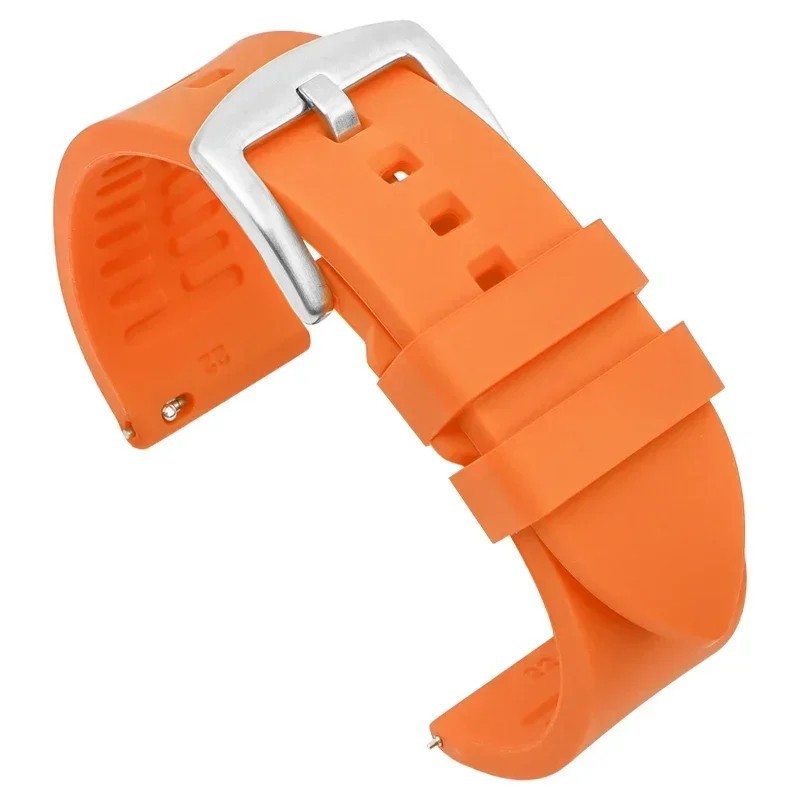 18mm 20mm 22mm Soft Silicone Watch Band Divers Replacement Strap Quick Release