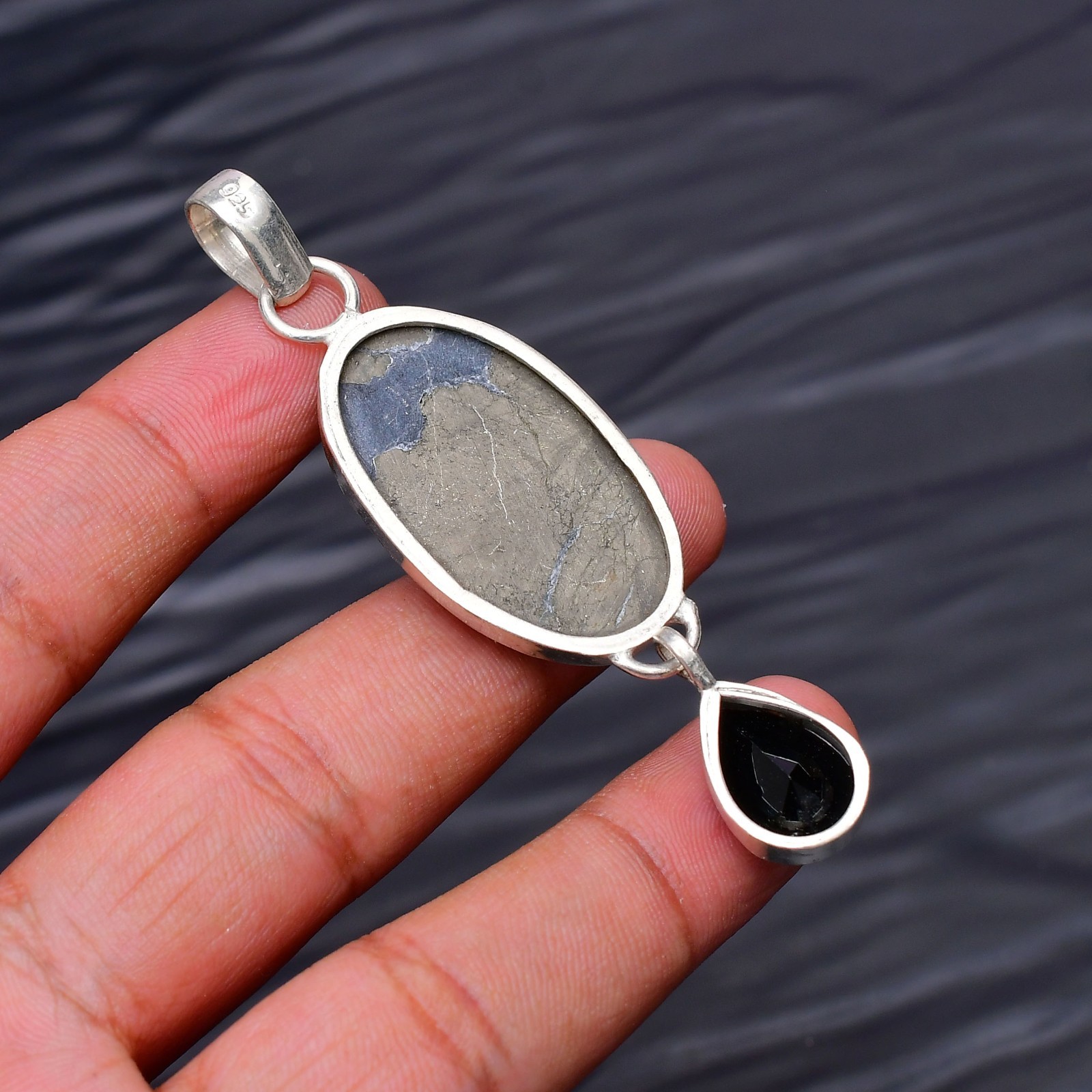 Golden Apatite Gemstone 925 Sterling Silver Handmade Pendant Approx -2.75″