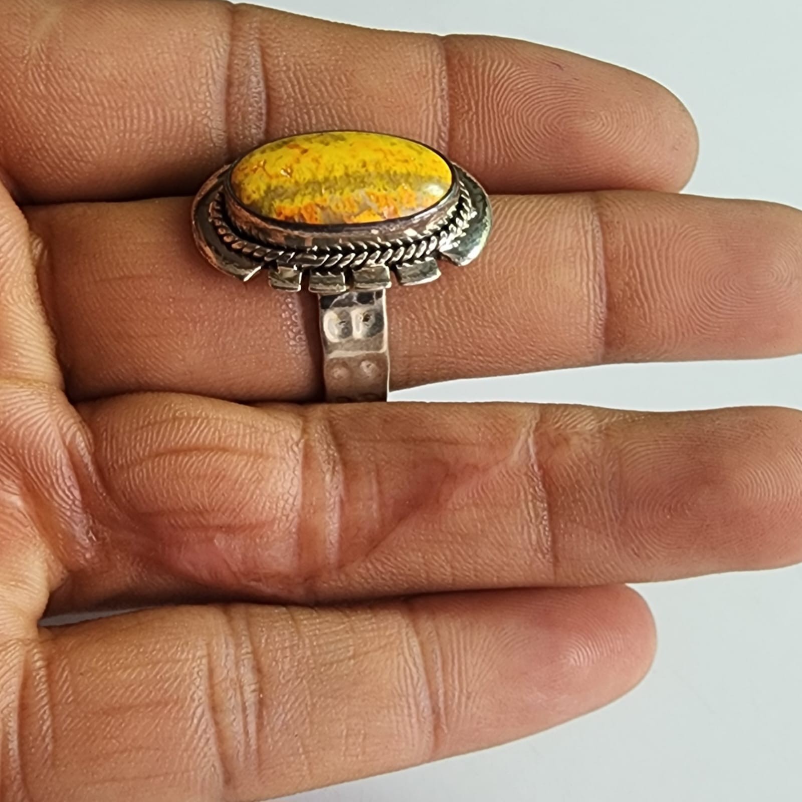 BUMBLE BEE NATURAL GEMSTONE RING 925 SOLID STERLING SILVER JEWELRY RING 3 TO 12