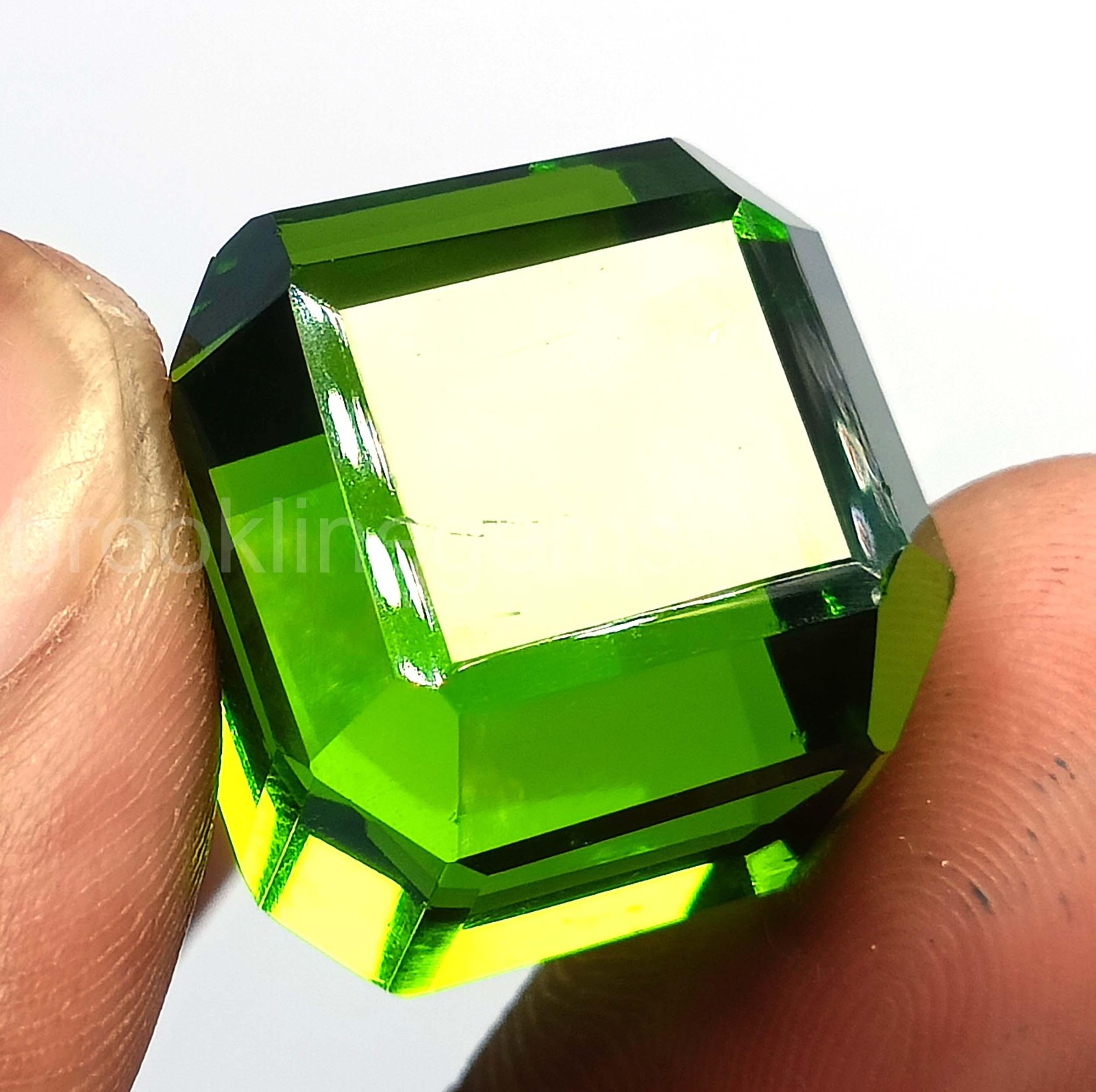 EGL Certified 56.60 Carat Emerald | Cube Cut | Natural Green | Loose Gem 5ARQ