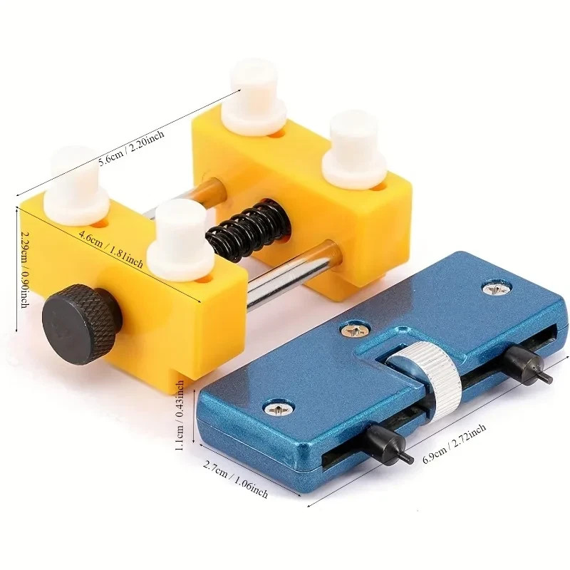 Adjustable Rectangle Watch Back Case Cover Opener Remover Wrench Repair Kit Tool