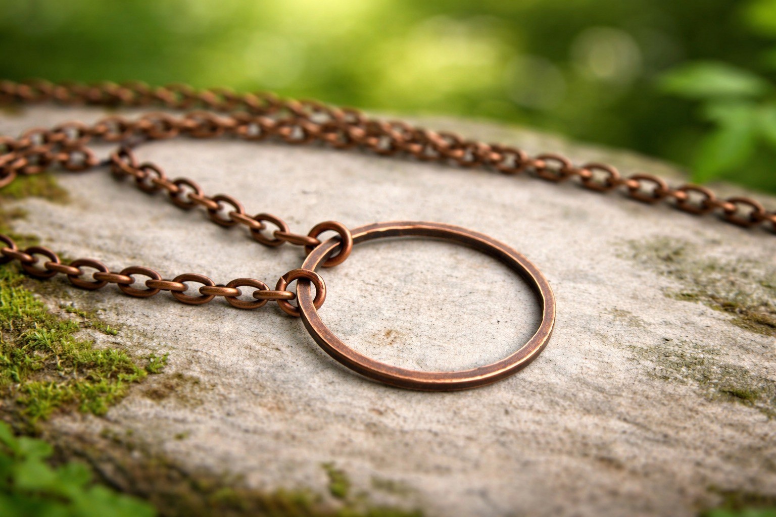 Handmade Copper Chain Necklace | Thick Braided Copper Necklace | Rustic Men’s Ch