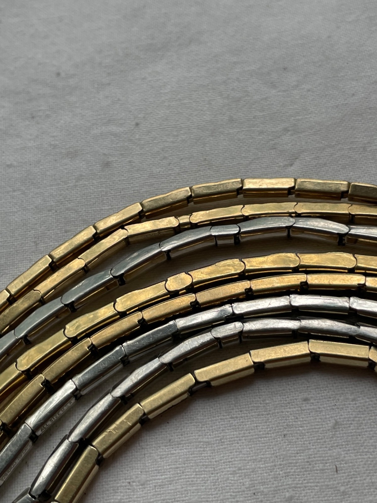 GREAT KIT!!! 8 art-deco USA gold filled ladies watch bands – lot 0807