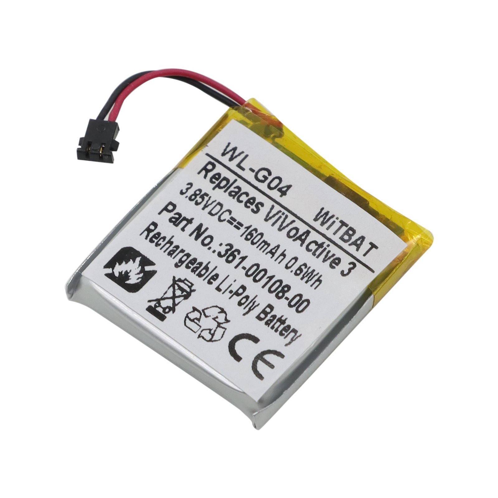 New Battery for Garmin Vivoactive 3 / Vivoactive 3 Music SmartWatch 361-00108-00