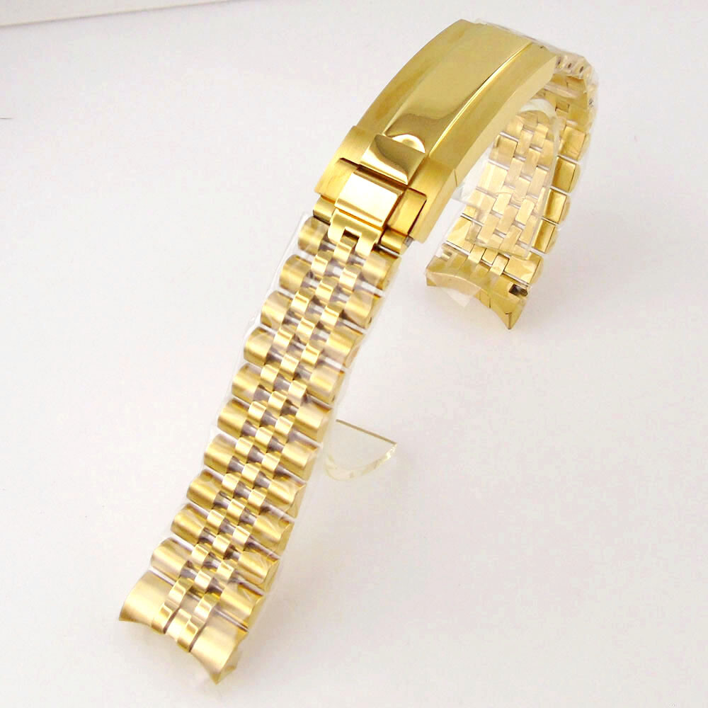 20mm Width Black PVD/Silver/Rose Gold Stainless Steel Slide Glide Folding Buckle