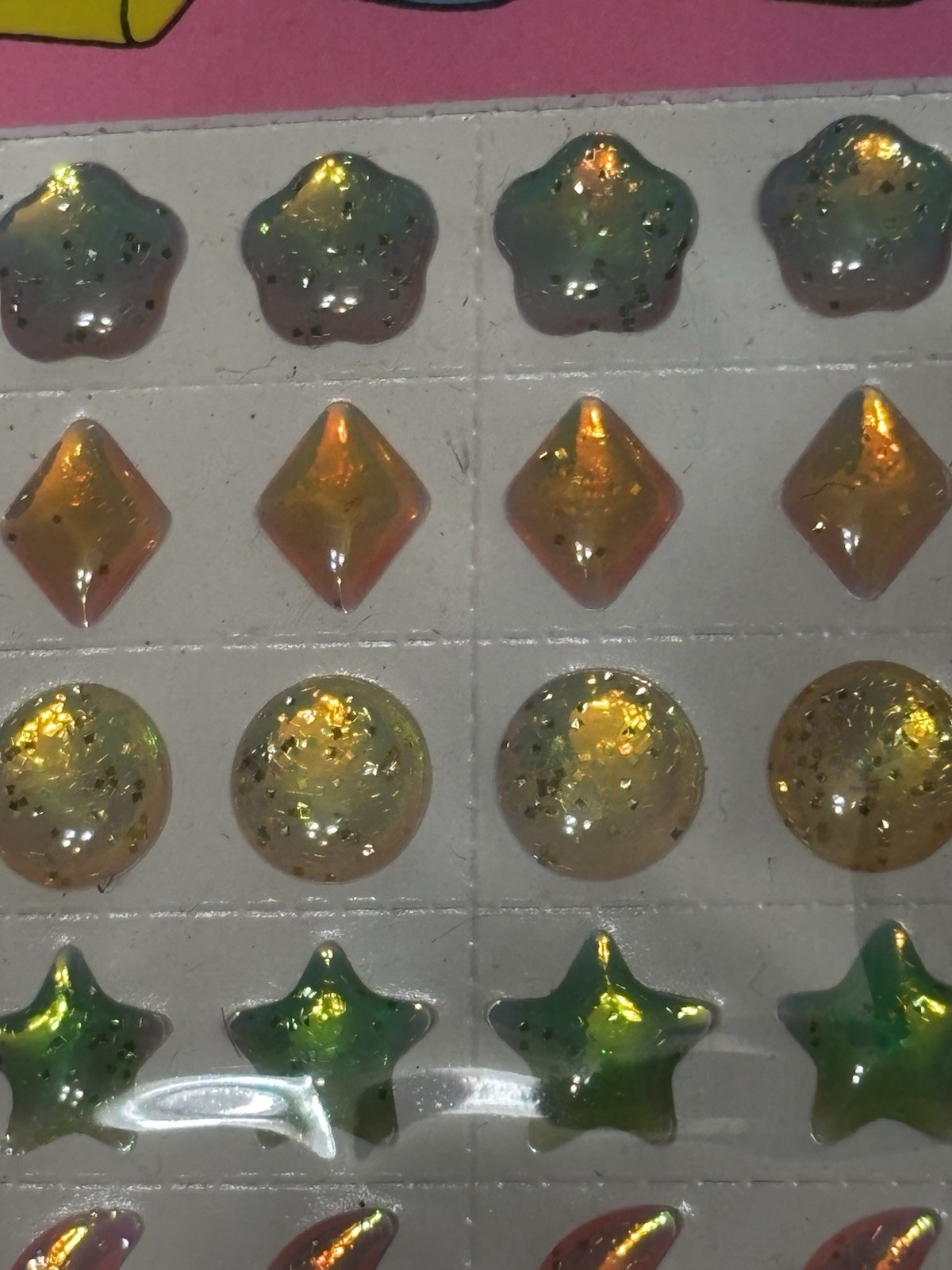 Stick-Em Stones Fashion Gem Body Earring Stickers Lot Of 3 Pkg Vintage 1980’s
