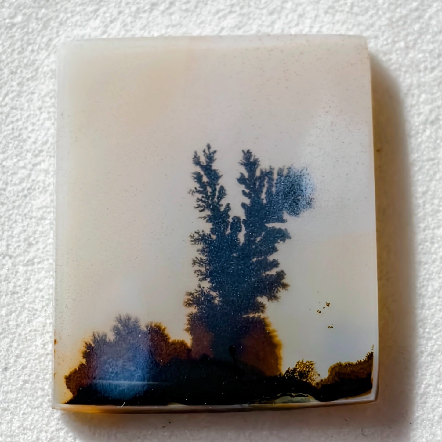 6.50 Cts Natural Shazar Dendritic Agate Cabochon Gemstone 17×14.6×2.2 MM