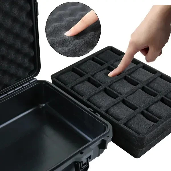 Waterproof 8/15 Slots Watch Storage Box Hard Case Protection Travel Carry Luxury