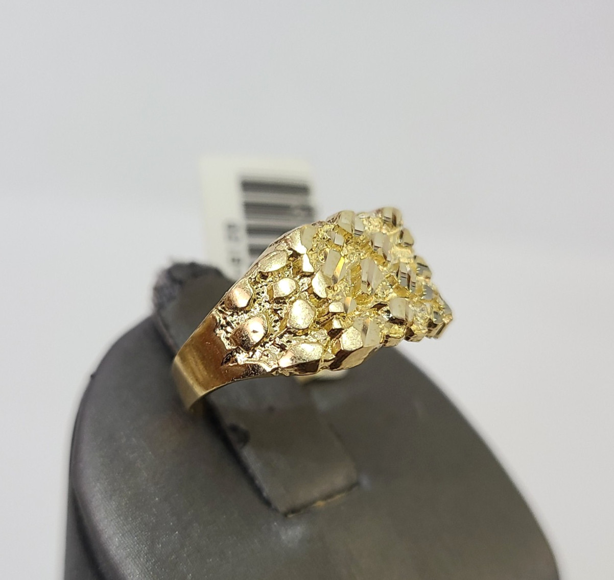 10k Nugget Ring Yellow Gold Women Men Real Genuine