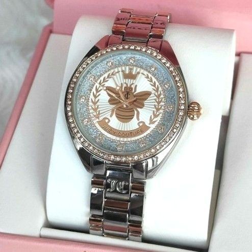 Juicy Couture Women’s Watch Pave Set Jubilee Bracelet Sparkling Quartz Watch Wor