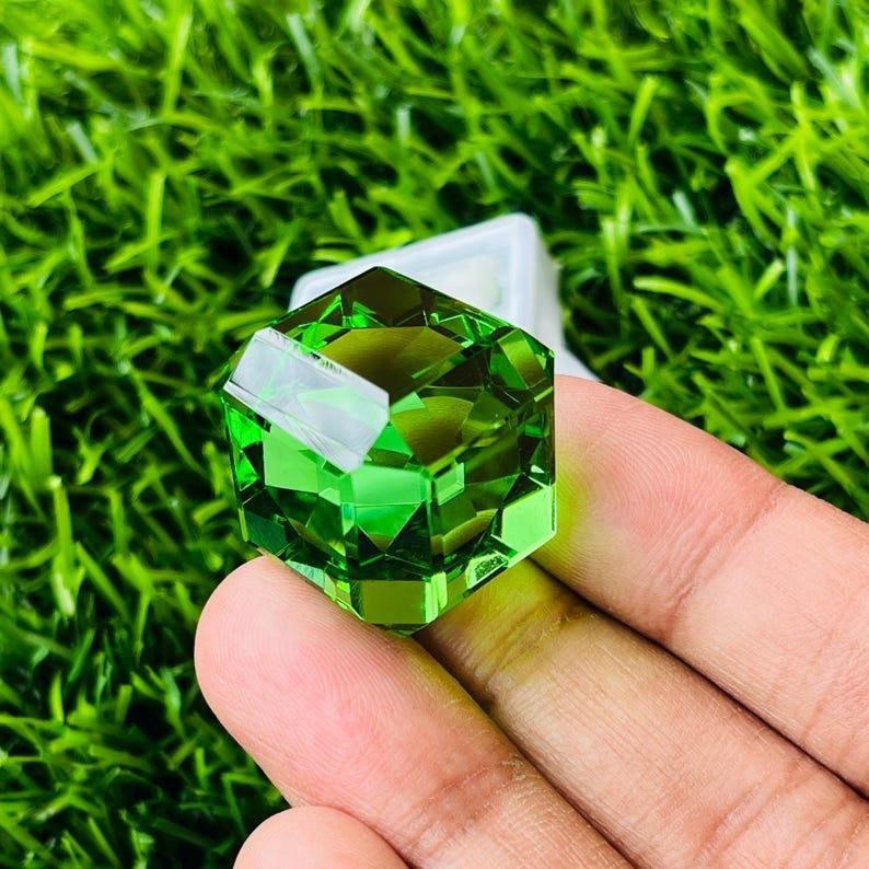 120Ct Natural Garnet Gemstone Cube cut Loose Geomatric Garnet Jewelry stone