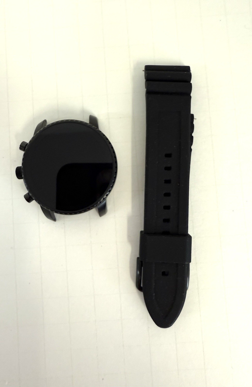 Fossil Gen 4 Q Explorist Black Silicone Band Smartwatch FTW4018