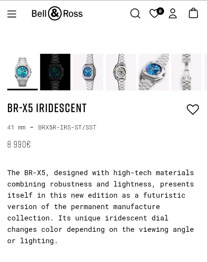 Bell & Ross BR-X5 Iridescent