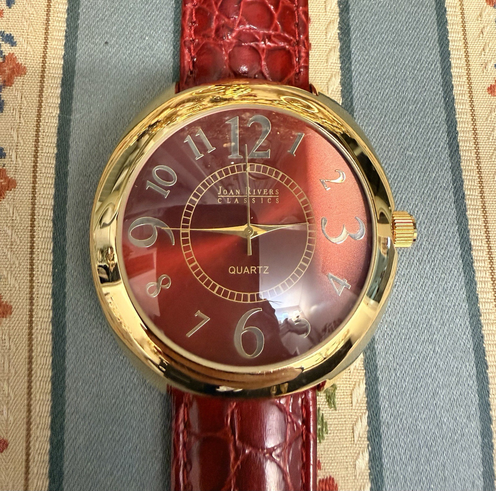 Crimson Elegance — Joan Rivers Classics V377 Watch