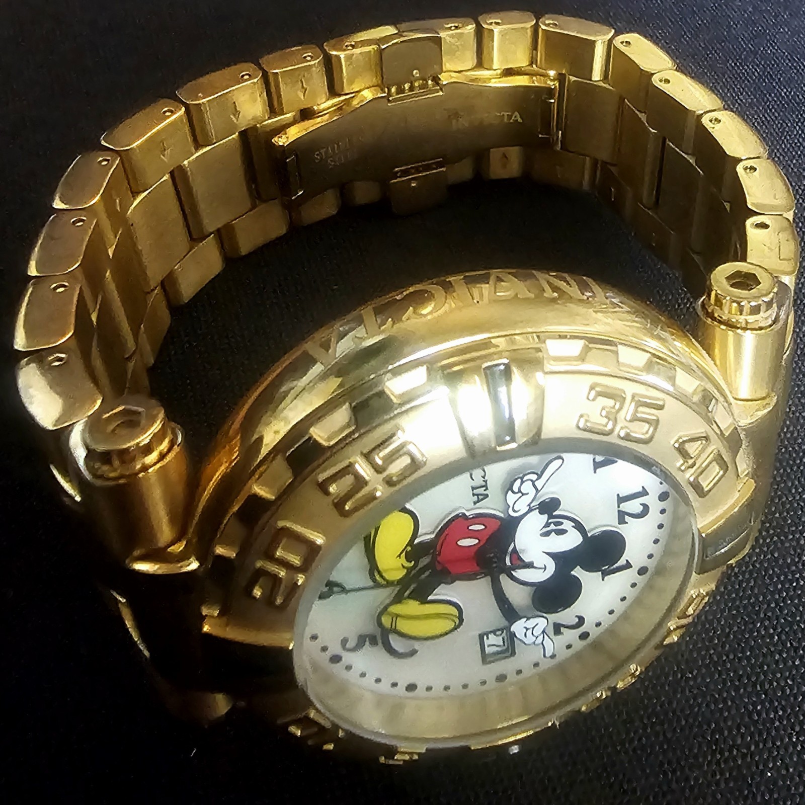 Invicta Disney Mickey Mouse Limited 115/3000 Automatic Mother Pearl Watch 25670