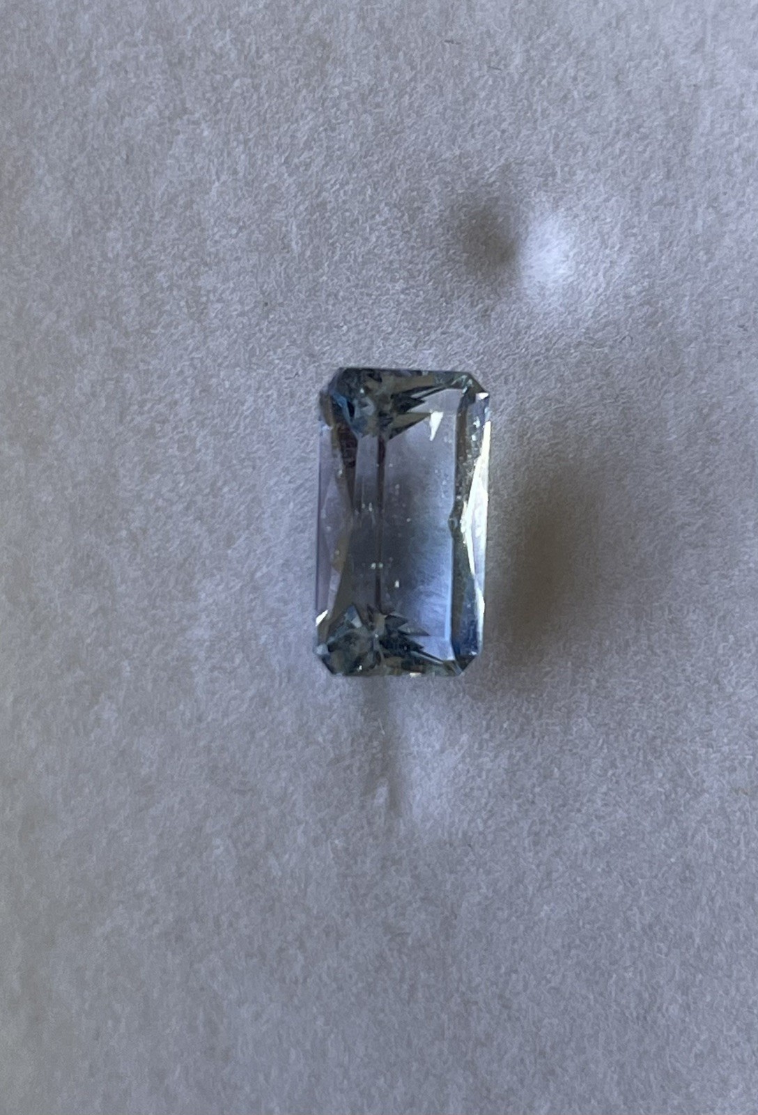 2.80 ct Light Violetish Blue Jeremejevite. GIA certificate. Unheated Untreated