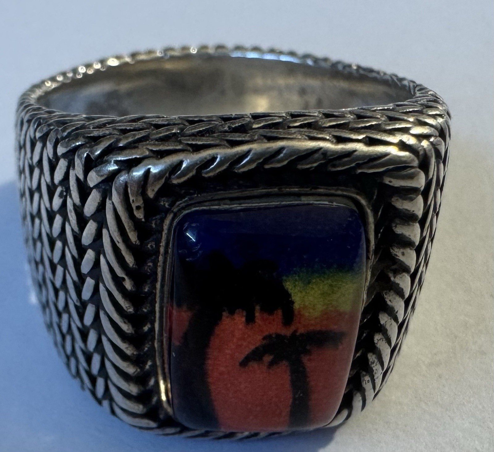 Saint Laurent Palm Tree Ring Size 9 As Pictured