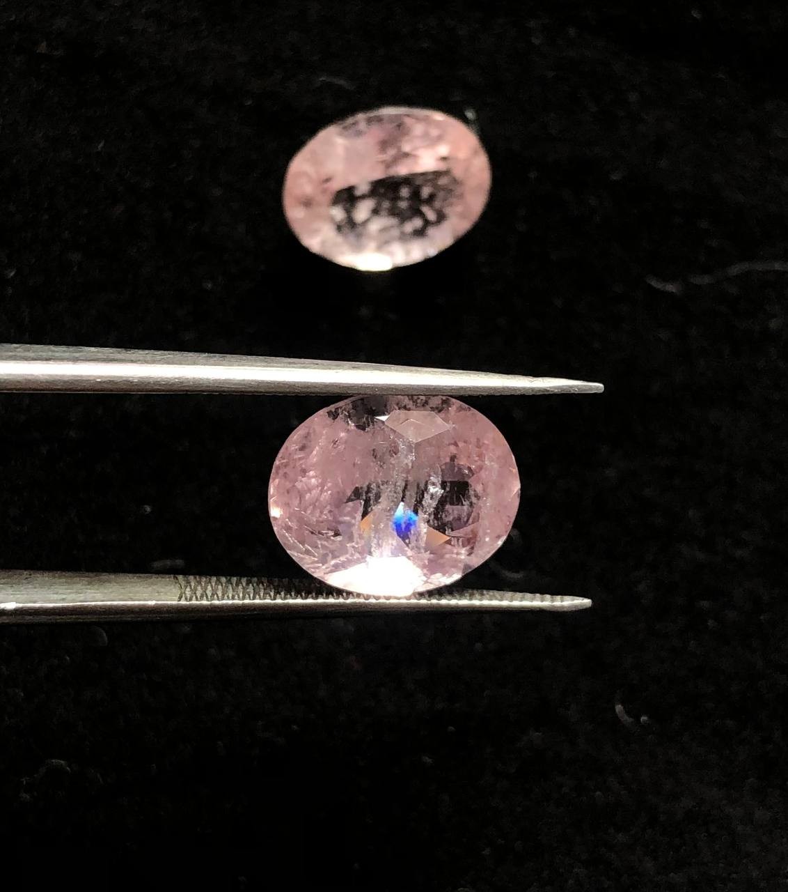 6.80Carat 100% Natural Pink Morganite Oval Faceted Gemstone 9x11x6mm From Africa