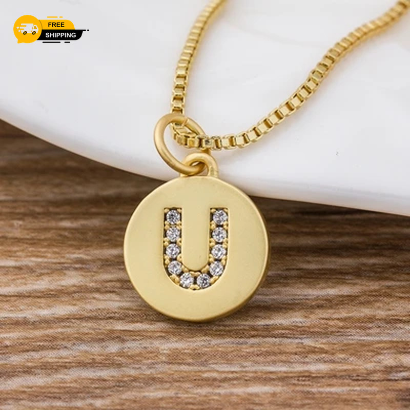 26 Letters Necklace Personal Initial Pendant Necklaces Choker Gift Women Jewelry
