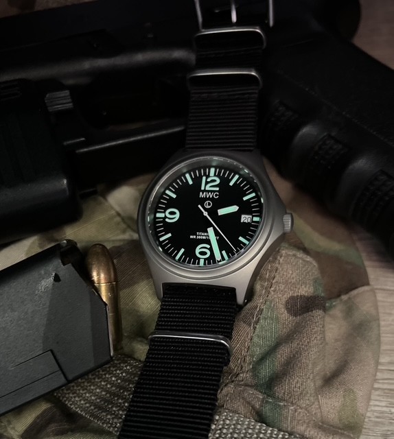 MWC Ltd Edition Titanium Military Watch, 300m Water Resistant & Sapphire Crystal