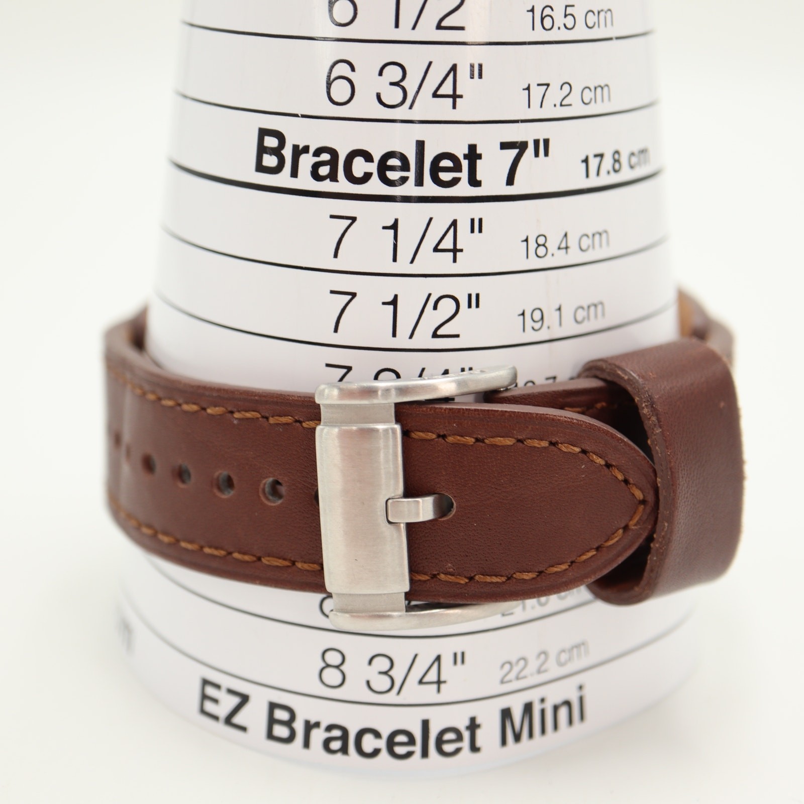 Fossil Coachman Mens Brown 45mm Watch Wood Grain Subs Leather Cuff w New Battery