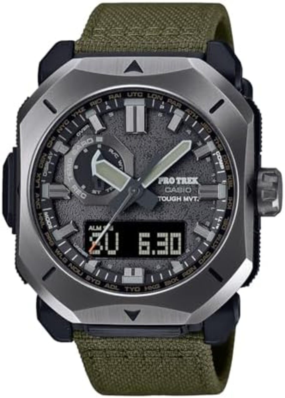 CASIO PRO TREK PRW-6900YB-3JF CORDURA Band Solar Radio Men Watch F/S w/Tracking#