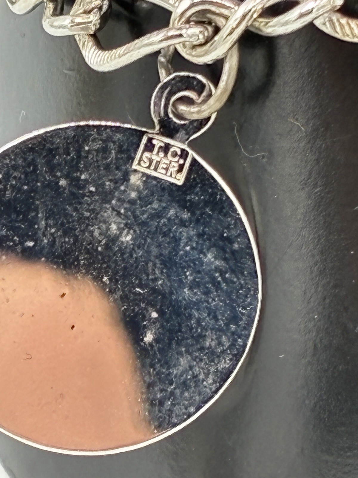 Sterling Silver Charm Bracelet Taurus Zodiac Dog Kinney 14g Figaro Chain