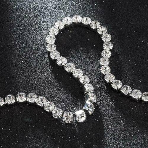 Chain Tennis Collar Imitation Hop Hop Diamond Necklace Line Men’s Gold/Silver