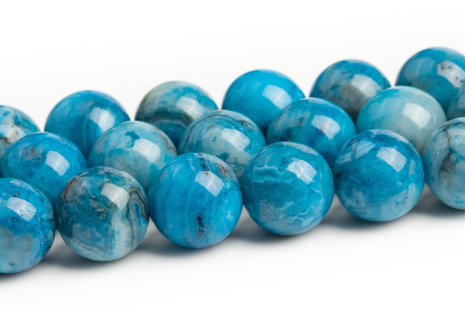 Blue Crazy Lace Agate Beads Grade AAA Round Gemstone Loose Beads 6/8/10MM