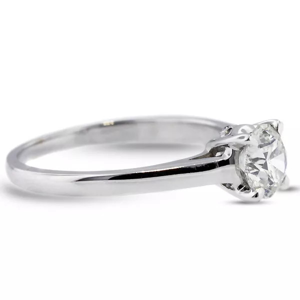 Engagement Ring 14K White Gold Classic 1.79 Carat Round Lab-Grown Diamond G SI1