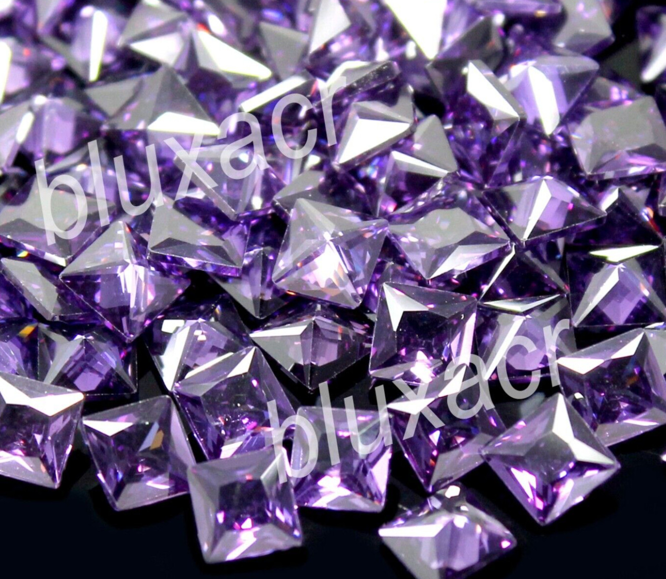 Certified Natural Boysenberry Sapphire 3.50 MM Princess Cut Gemstone 10 Pcs Lot