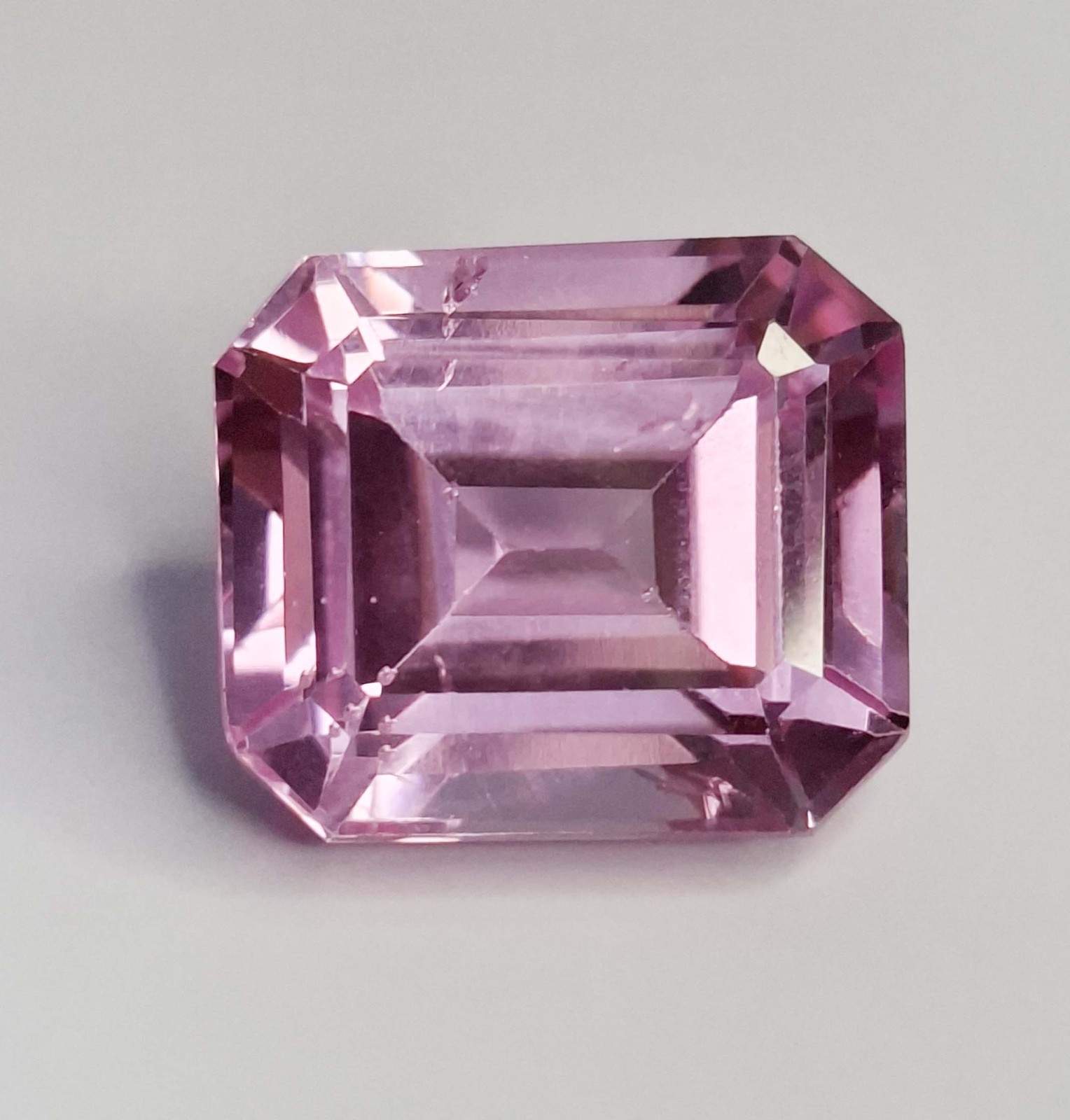 Pink Sapphire Natural Emerald Cut 16-18 Ct Certified Loose Gemstone TQ050