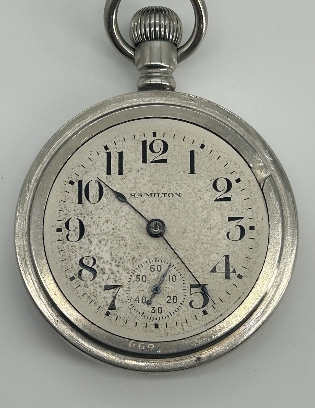 1911 Hamilton 940 Railroad Pocket Watch 21 Jewel Lever Set 18 Size Running