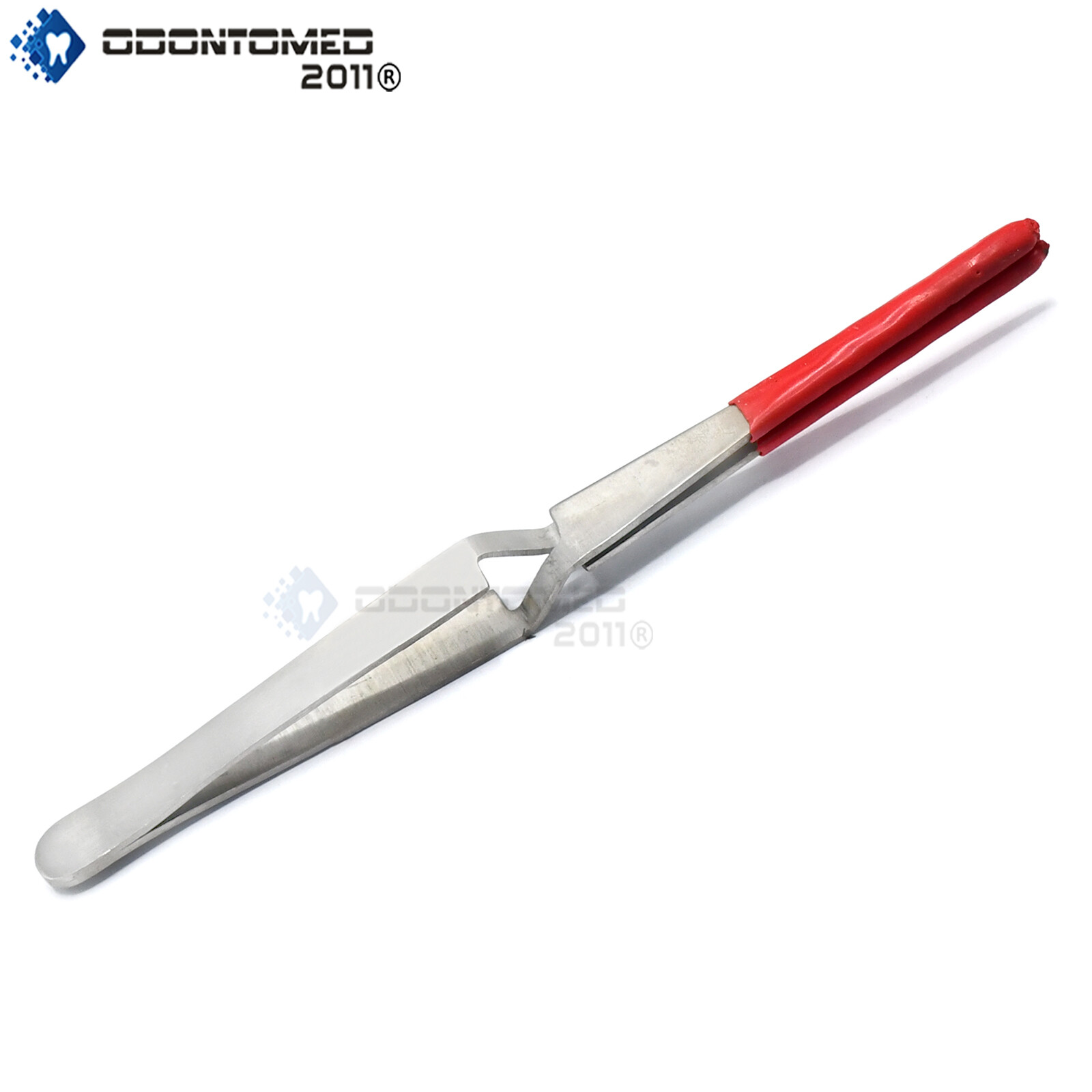 ODM Tweezers Self-Locking Coated Tips Cross Lock Jewelry Hobby Crafts