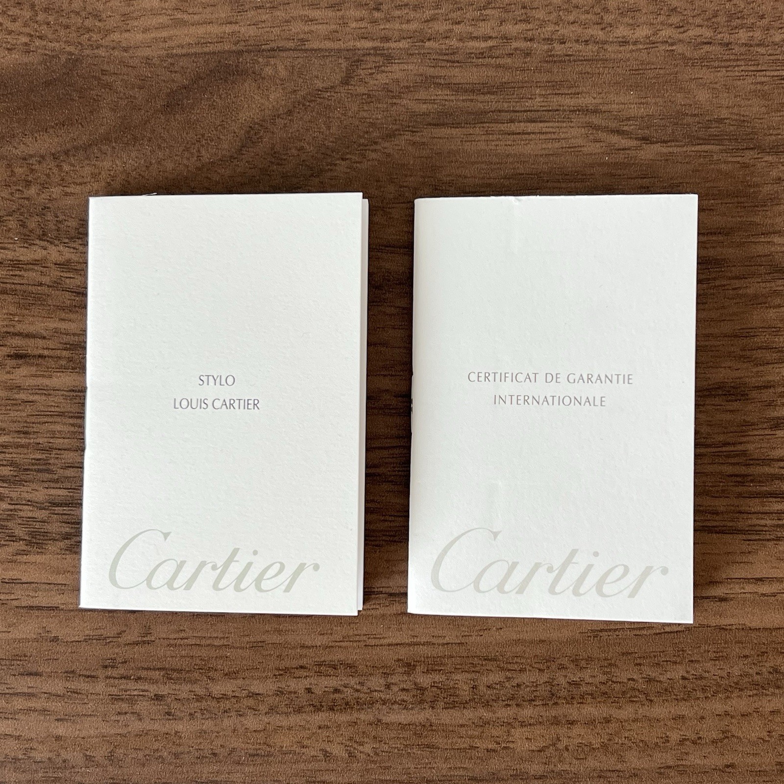 Cartier Pen Box Pouch Authenticity Cards CO508 Case Original Authentic