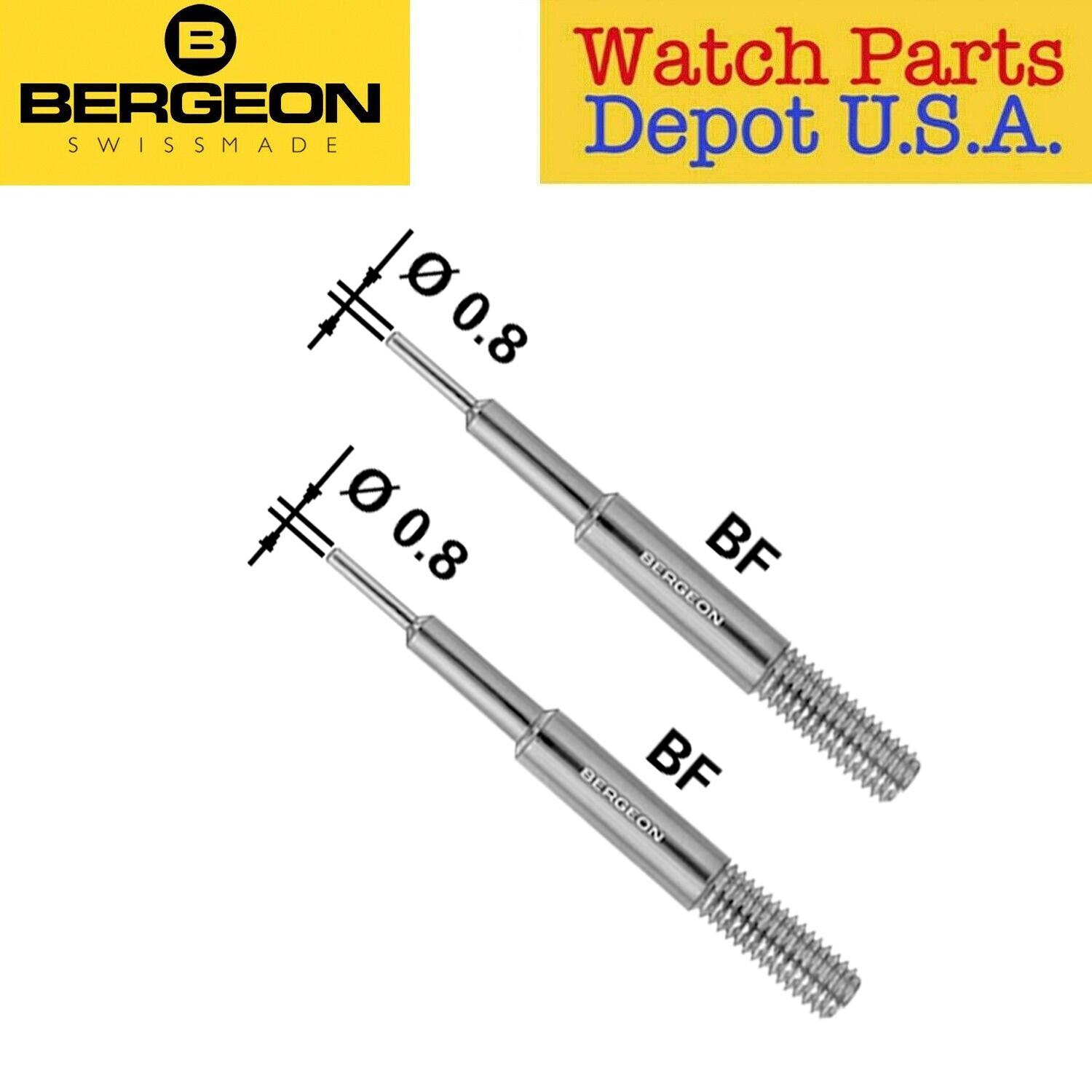 Bergeon 6767-BF – Replacement FINE POINTED tip for 6767-F Tool (Pack of 2) Swiss