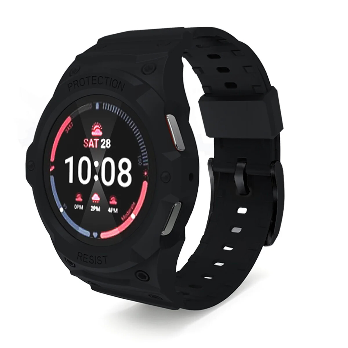 Silicone Strap+PC Case for Samsung Galaxy Watch 7/6/5/4/FE 40MM 44MM New Mod Kit